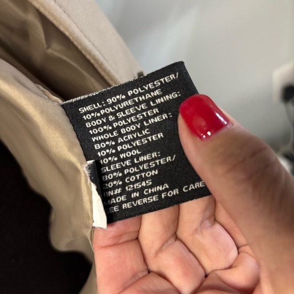 ❤️London Fog Classic Ladies Trench Coat-Size:  L - Picture 6 of 6